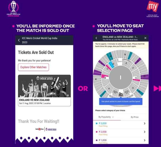 ODI World Cup Tickets
