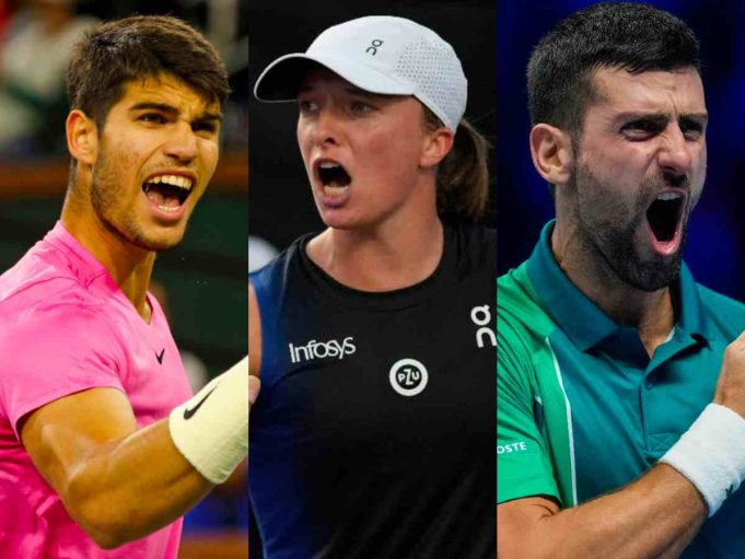 Carlos Alcaraz - Iga Swiatek - Novak Djokovic